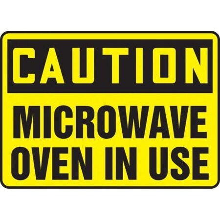 OSHA CAUTION SAFETY SIGN MICROWAVE MRAD623VA